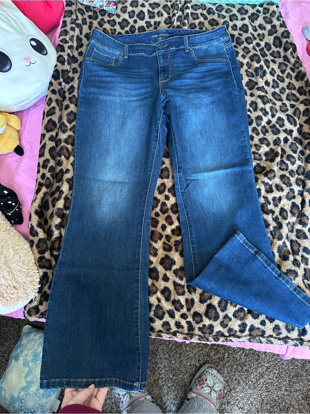 Maurices Women’s Dark Blue Flare Jeans